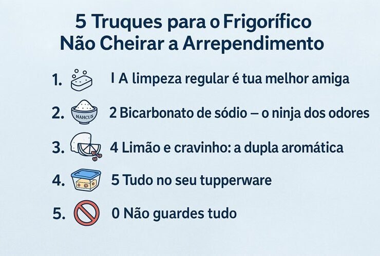 5 Truques para o Frigorífico Não Cheirar a Arrependimento