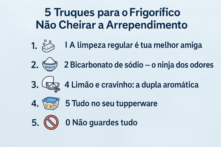 5 Truques para o Frigorífico Não Cheirar a Arrependimento