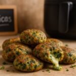 Bolinhos de Espinafre e Queijo na Airfryer