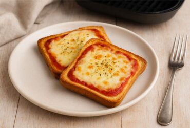 Pizza de Pão de Forma na Airfryer