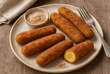 Banana Crocante com Canela na Airfryer