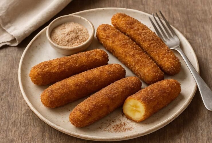 Banana Crocante com Canela na Airfryer
