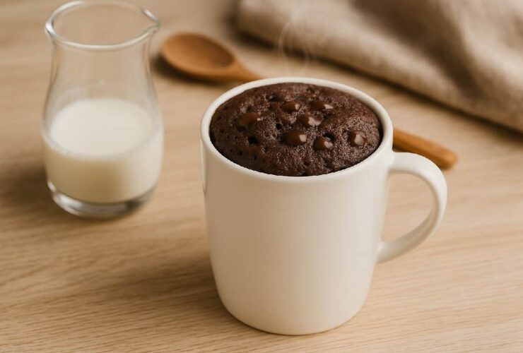Receita de Bolo de Caneca de Chocolate no Micro-ondas