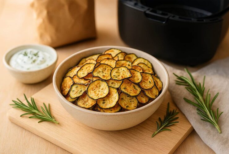 Chips de Courgette na Airfryer