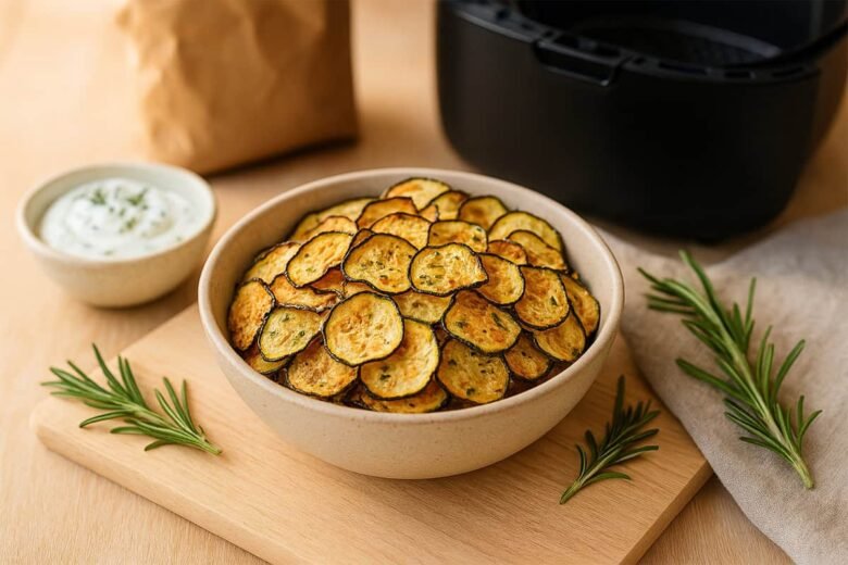 Chips de Courgette na Airfryer