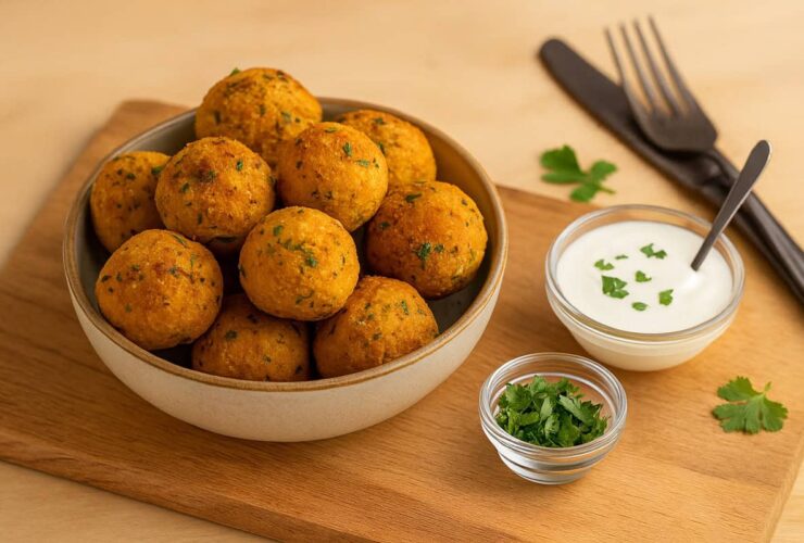 croquetes de grão de bico
