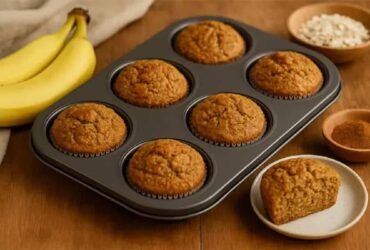 Muffins de Banana e Aveia (sem açúcar)