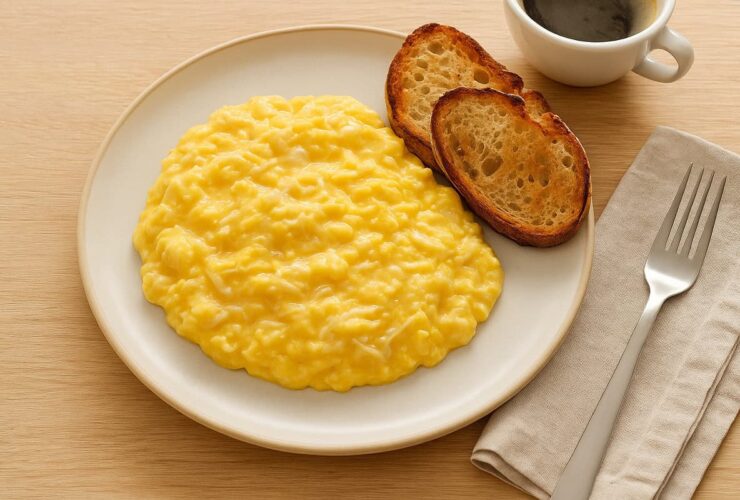 Ovos Mexidos Cremosos com Queijo