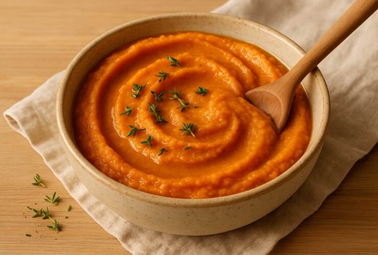 Puré de Batata-Doce com Alho Cremoso e Fácil