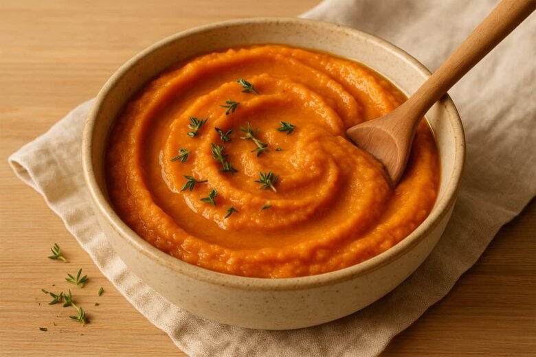 Puré de Batata-Doce com Alho Cremoso e Fácil