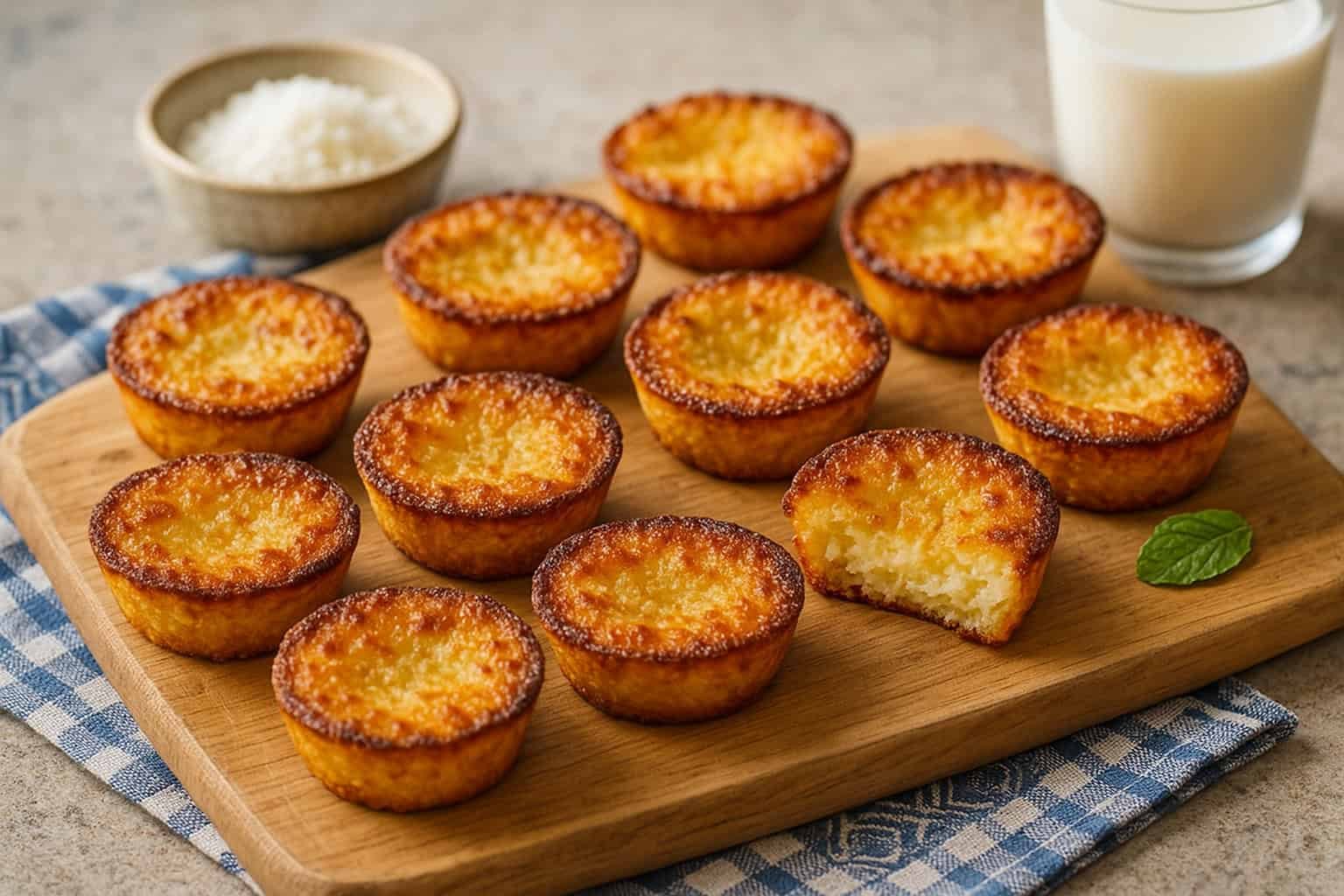 Mini Queijadinhas de Coco na Airfryer