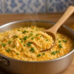 Arroz de Frango Cremoso na Panela
