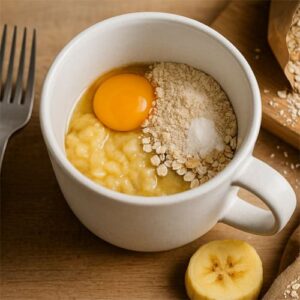 ingredientes Bolo de Caneca de Banana