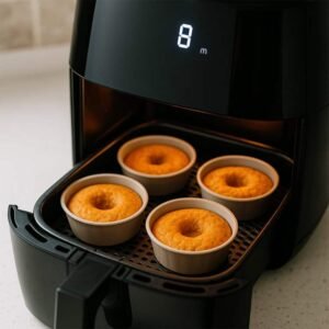 Donuts de Cenoura e Laranja na Airfryer