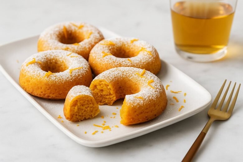 Donuts de Cenoura e Laranja na Airfryer