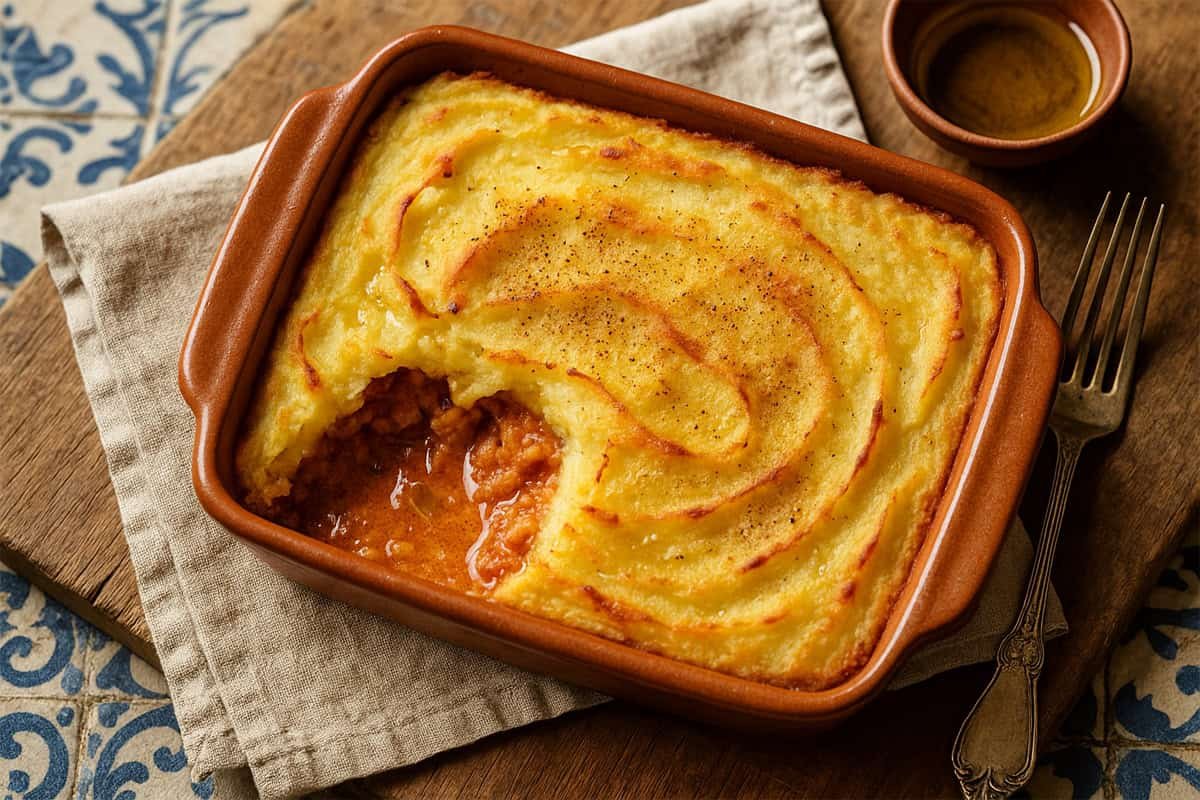 Empadão de Atum com Puré Cremoso