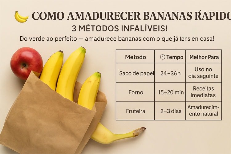 Tabela Amadurecer Bananas Rápido