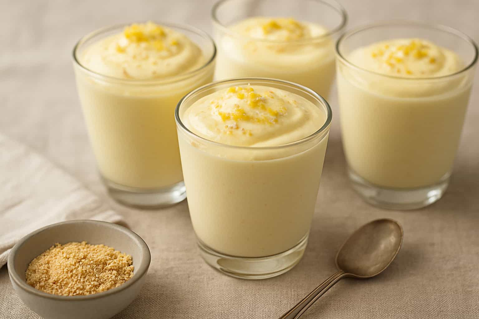 Mousse de limão com 3 ingredientes