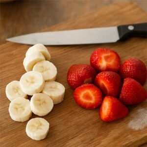 Morango e Banana para smoothie Cremoso e Sem Açúcar