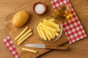 Batatas Fritas Crocantes na Airfryer ingredientes
