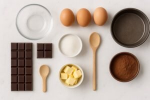 Bolo de Chocolate Sem Farinha ingredientes