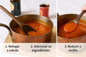 Francesinha de Frango com Molho Picante preparação
