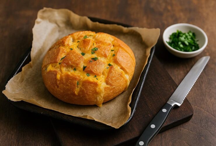 Pão Recheado de Alho e Queijo