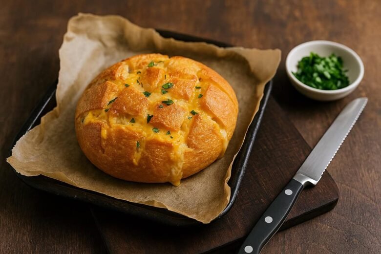 Pão Recheado de Alho e Queijo