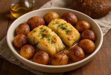 Bacalhau na Airfryer com Batatinhas Inteiras