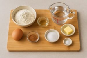 Churros Caseiros com açucar ingredientes
