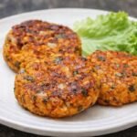 hamburger de grão-de-bico