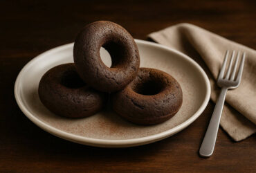 Donuts de Banana e Cacau na Airfryer