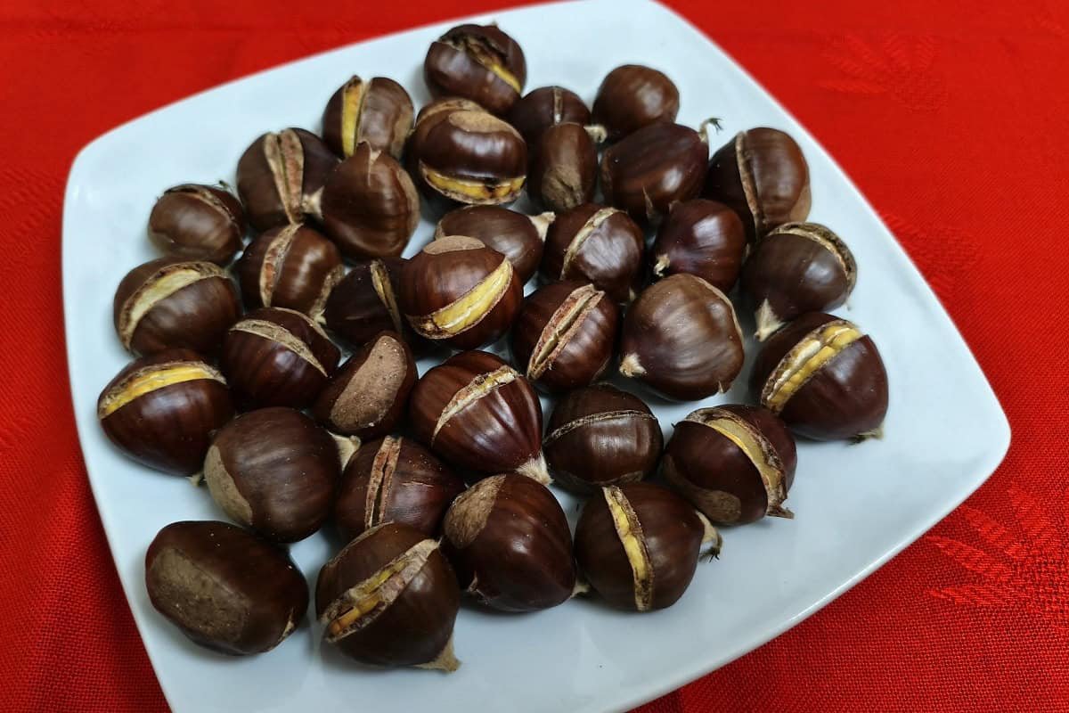 como assar castanhas na airfryer