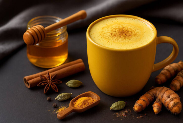 Golden milk, leite dourado reconfortante com cúrcuma