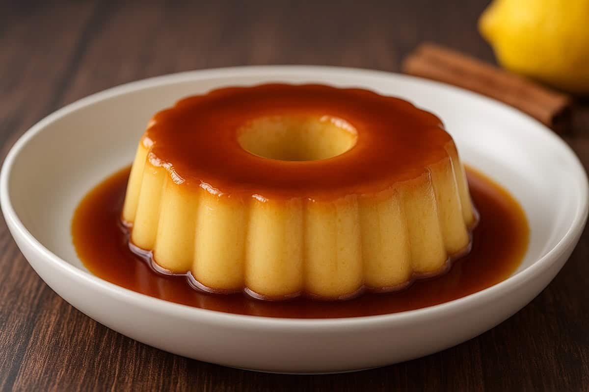 Flan de Ovos em banho-maria
