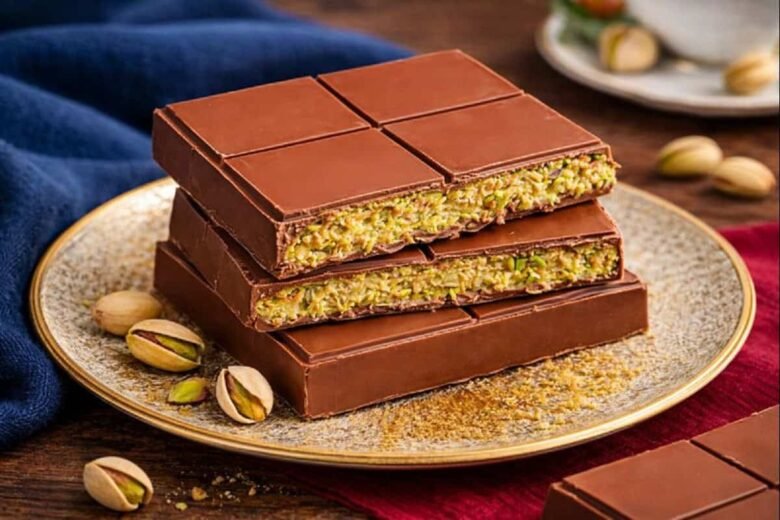 Chocolate do Dubai com Pistácio e Massa Kataifi Crocante