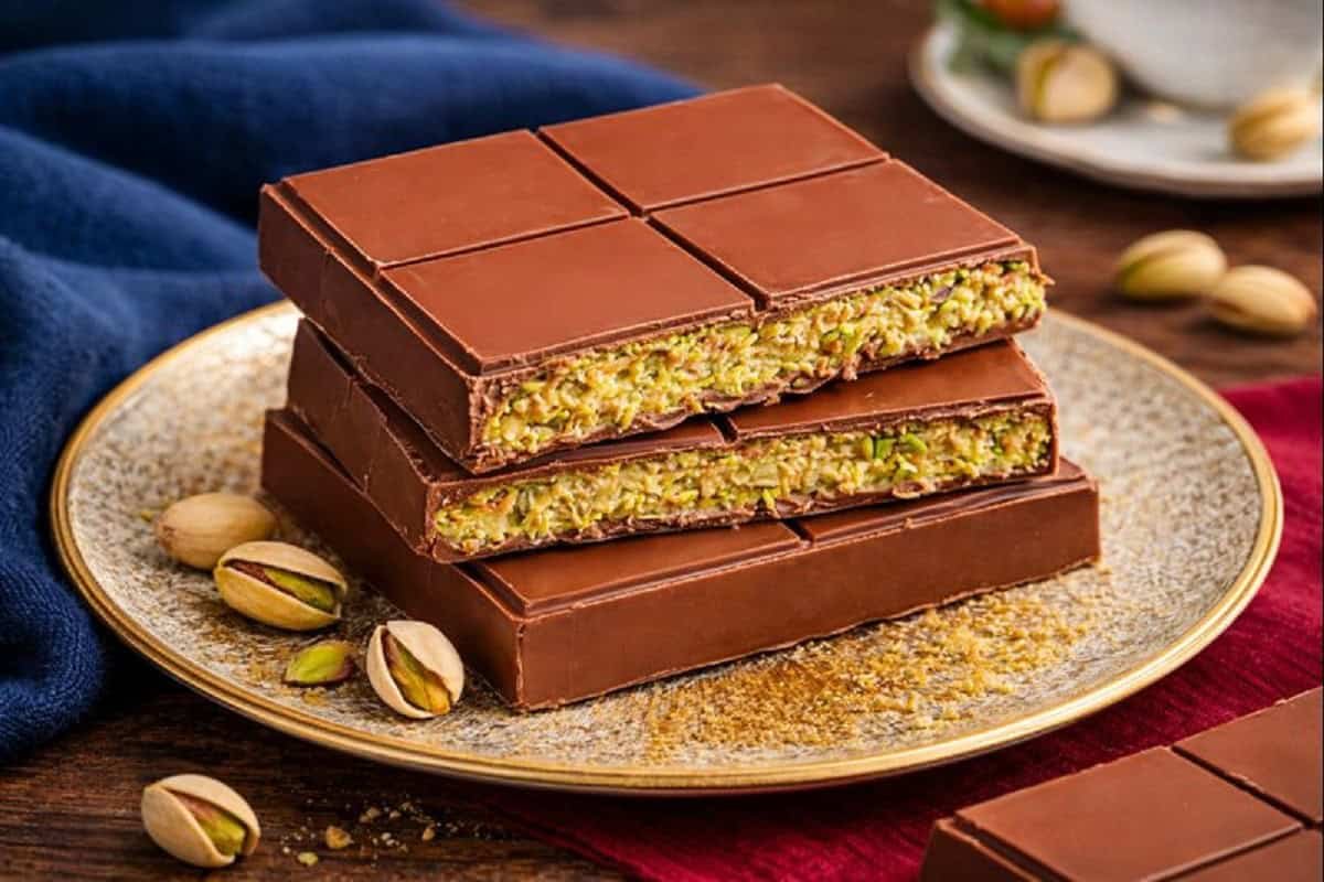 Chocolate do Dubai com Pistácio e Massa Kataifi Crocante
