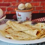 Crepes simples, massa base caseira fina e flexível