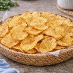 Batatas chips na airfryer estaladiças