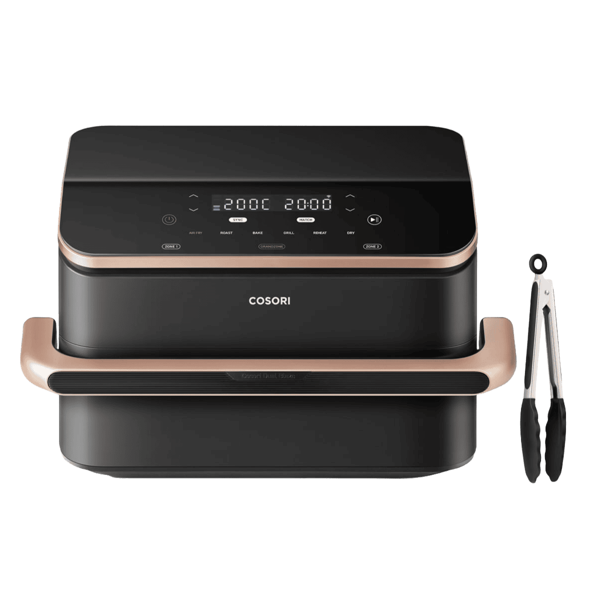 Airfryer COSORI 10 L em inox com painel digital a 200 °C