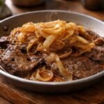 iscas de figado de cebolada