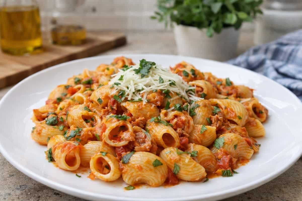 Massa com Atum e Tomate, Versão de Despensa