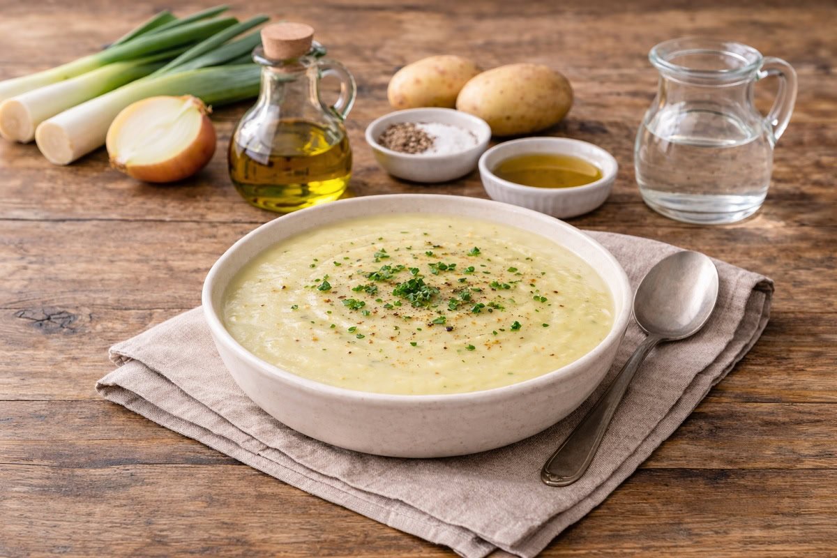 Sopa de Alho-Francês e Batata, Cremosa e Económica