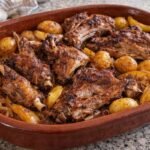 Cabrito Assado no Forno com Batatas